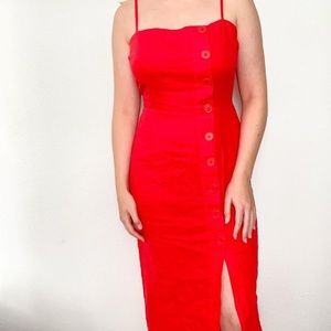 Urban Outfitters Long Red Summer Dress